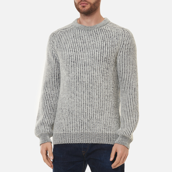 Мужской свитер Edwin Roni Crew Off White Garment Washed