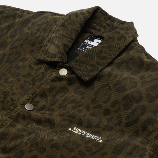 Мужская куртка Edwin Woodrow Lined Leopard All Over Print Garment Washed