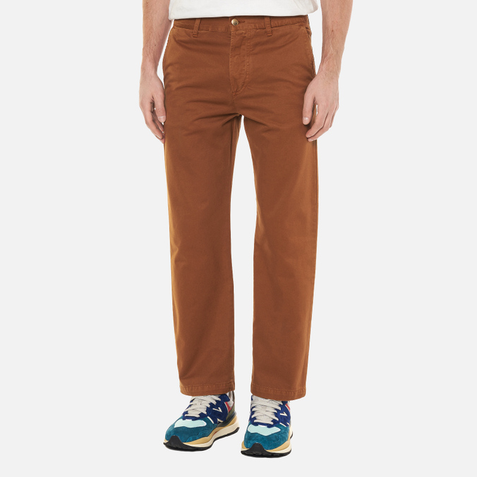 Мужские брюки Edwin, цвет коричневый, размер 36 I029823.0N5.GD Loose Chino - фото 4