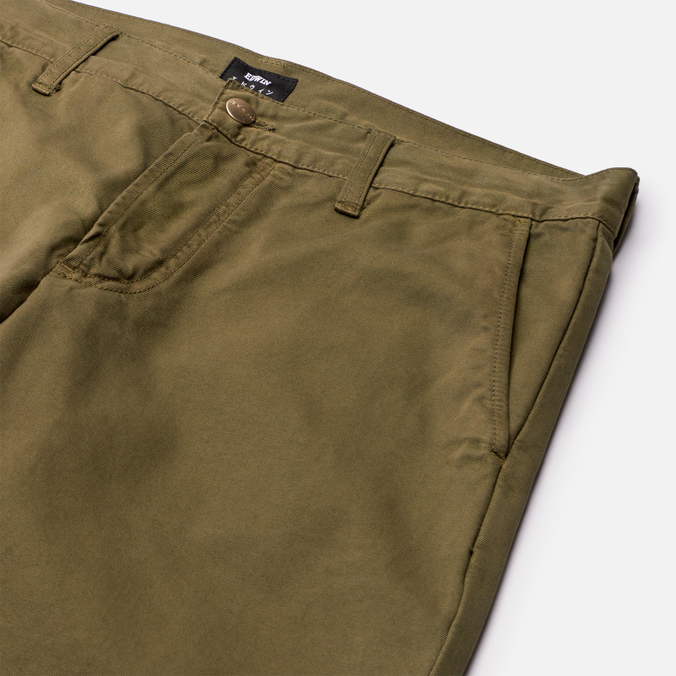 Мужские брюки Edwin, цвет оливковый, размер 29 I029823.UNG.GD Loose Chino - фото 2