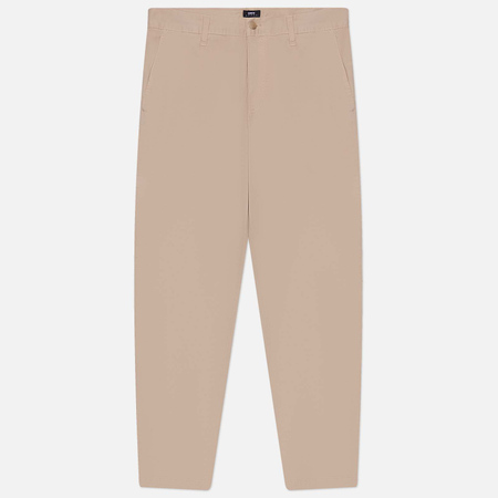 фото Мужские брюки edwin regular chino, цвет бежевый, размер 30/30