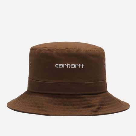  Панама Carhartt WIP Script, цвет коричневый, размер M-L