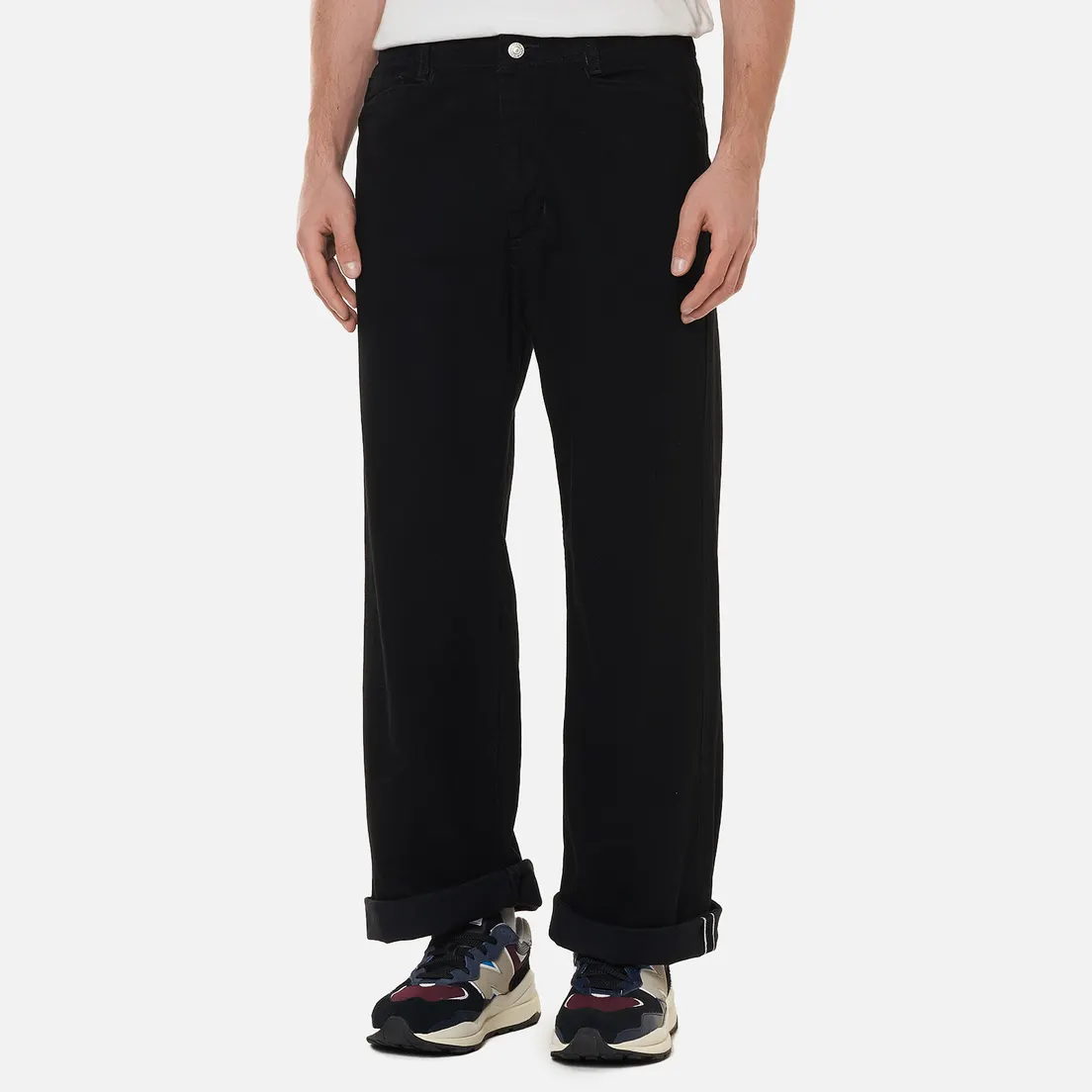 Edwin Мужские джинсы Wide Kaihara Black x White Selvage 11 Oz