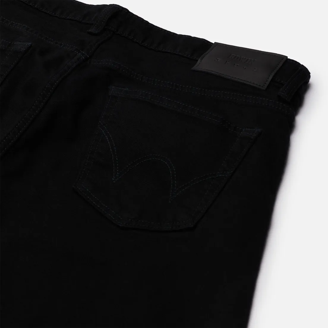Edwin Мужские джинсы Slim Tapered Kaihara Organic Stretch Black Denim
