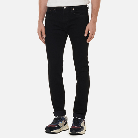 Мужские джинсы Edwin Slim Tapered Kaihara Organic Stretch Black Denim Black Rinsed