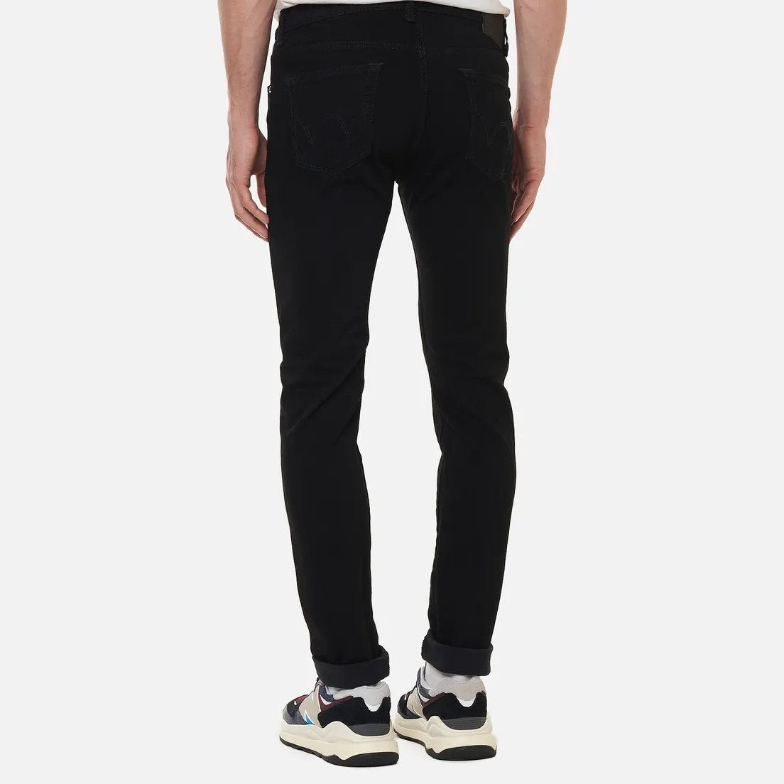 Edwin Мужские джинсы Slim Tapered Kaihara Organic Stretch Black Denim