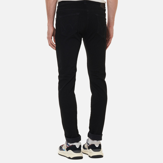 Мужские джинсы Edwin Slim Tapered Kaihara Organic Stretch Black Denim Black Rinsed