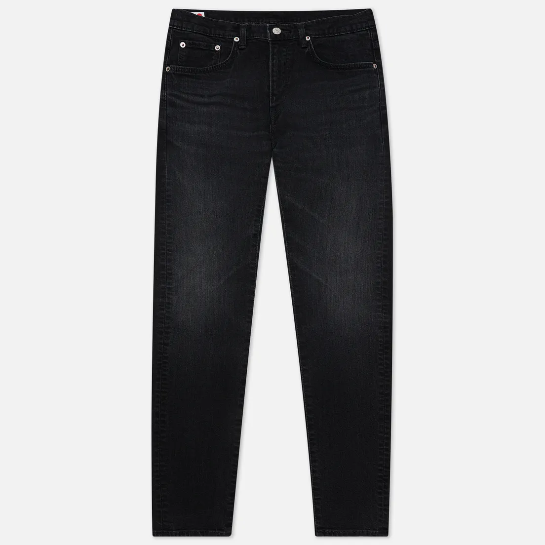 Edwin Мужские джинсы Slim Tapered Kaihara Organic Stretch Black Denim