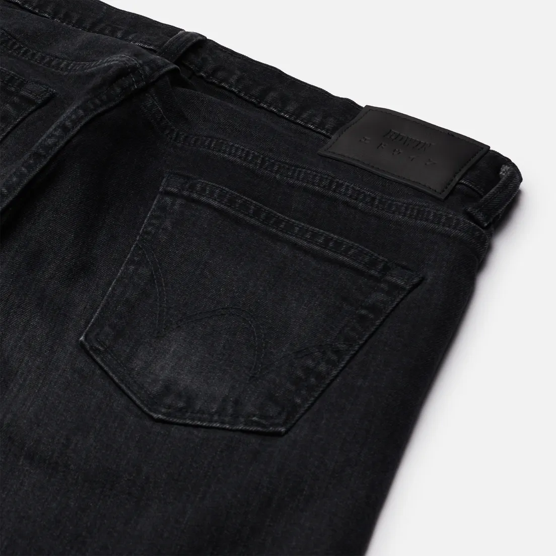 Edwin Мужские джинсы Slim Tapered Kaihara Organic Stretch Black Denim