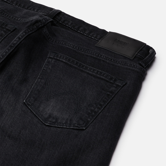Мужские джинсы Edwin Slim Tapered Kaihara Organic Stretch Black Denim Black Used