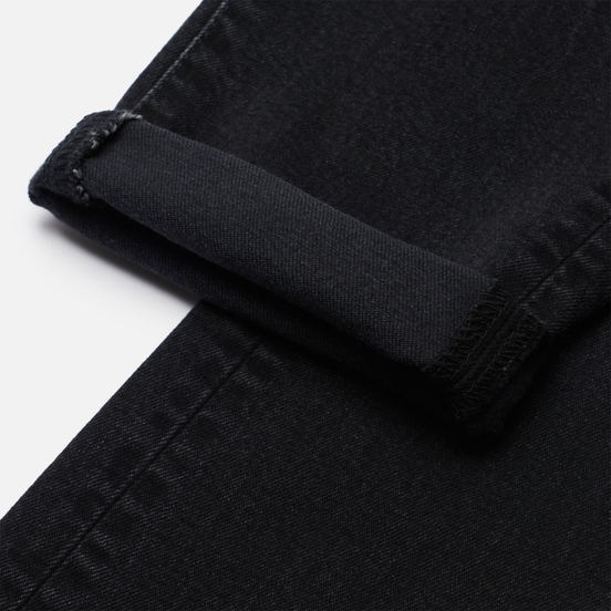 Мужские джинсы Edwin Slim Tapered Kaihara Organic Stretch Black Denim Black Used