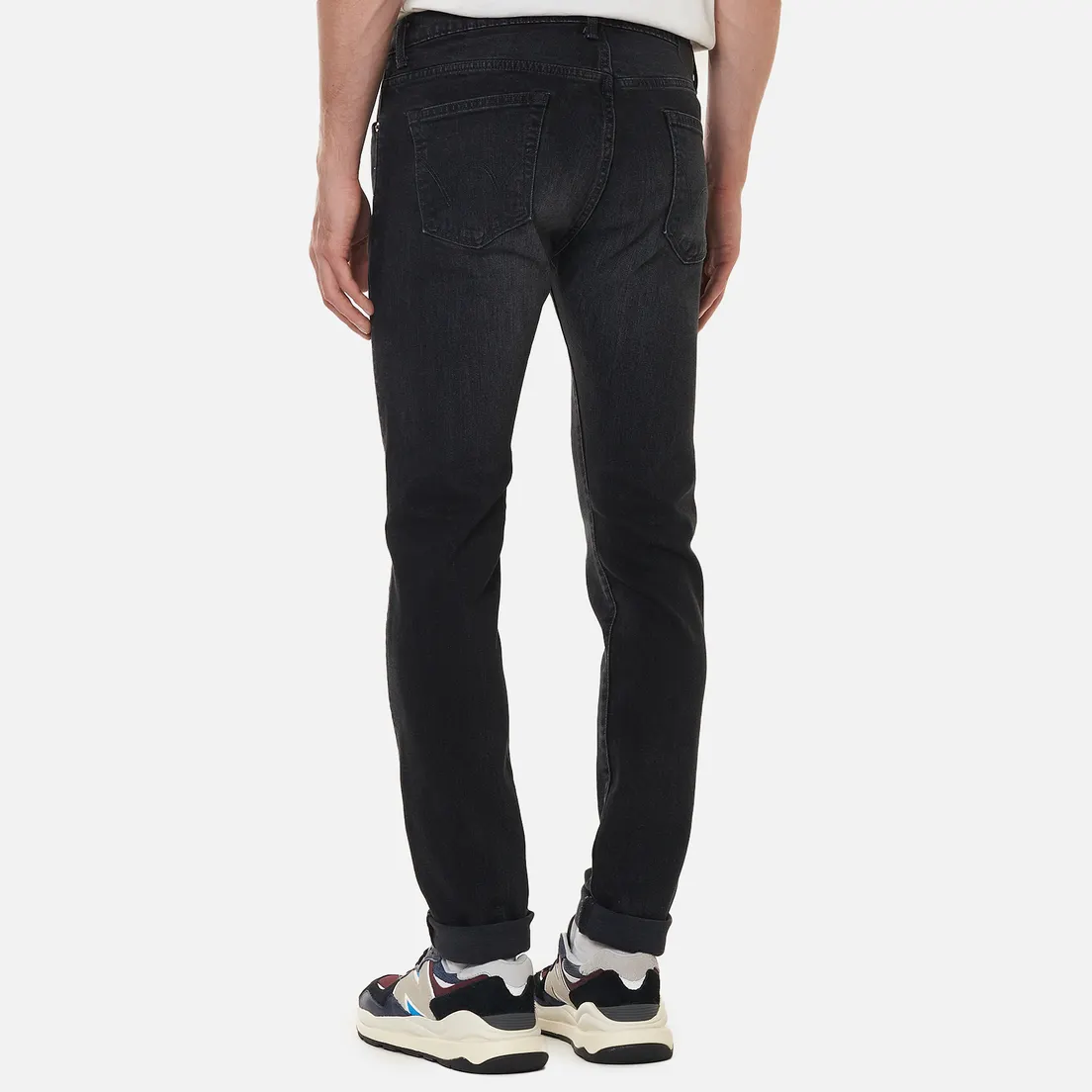 Edwin Мужские джинсы Slim Tapered Kaihara Organic Stretch Black Denim