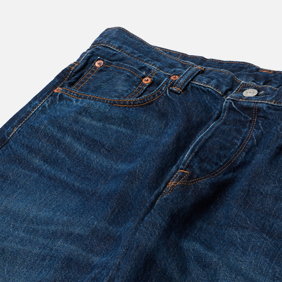 Мужские джинсы Edwin Loose Straight Kaihara Indigo Blue x White Selvage 11 Oz Blue Dark Used