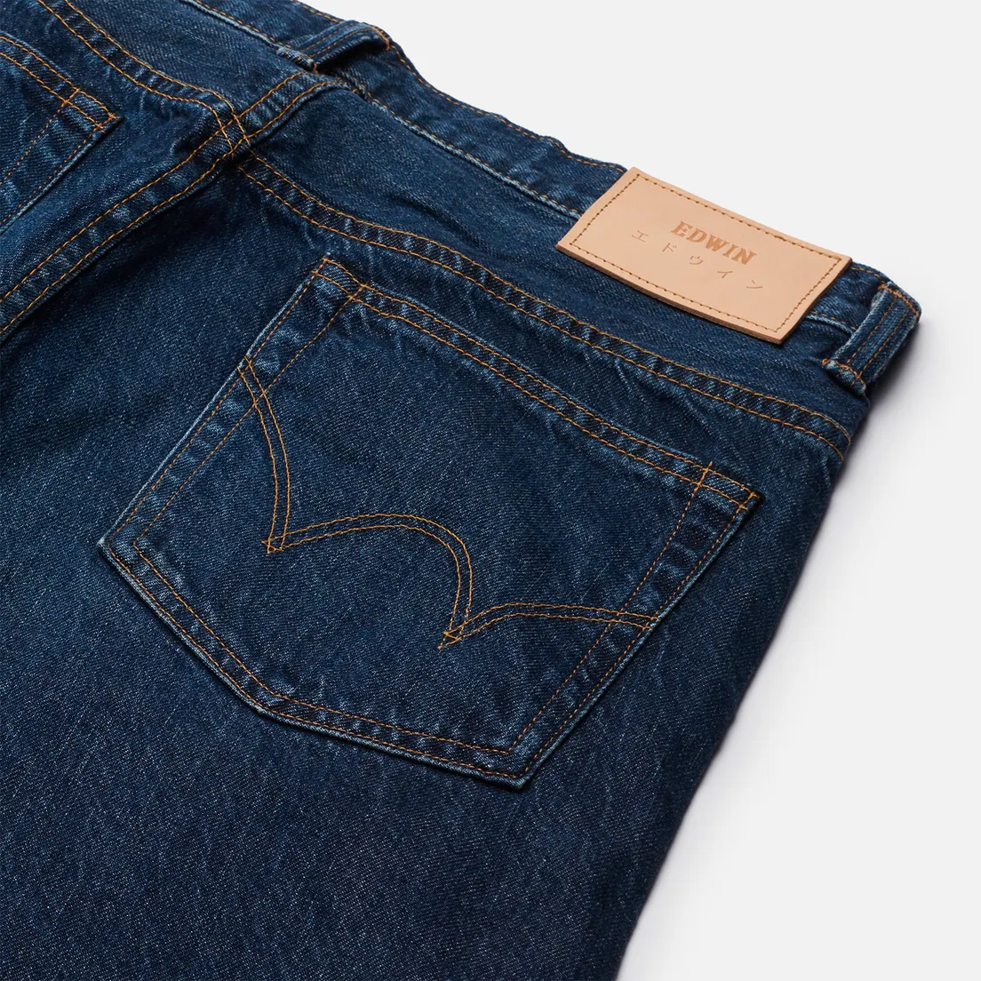 Edwin Мужские джинсы Loose Straight Kaihara Indigo Blue x White Selvage 11 Oz