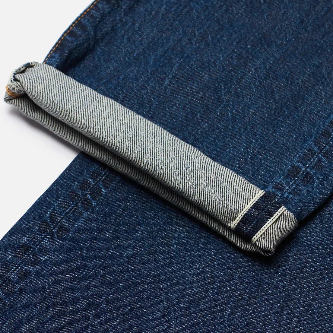Edwin Мужские джинсы Loose Straight Kaihara Indigo Blue x White Selvage 11 Oz