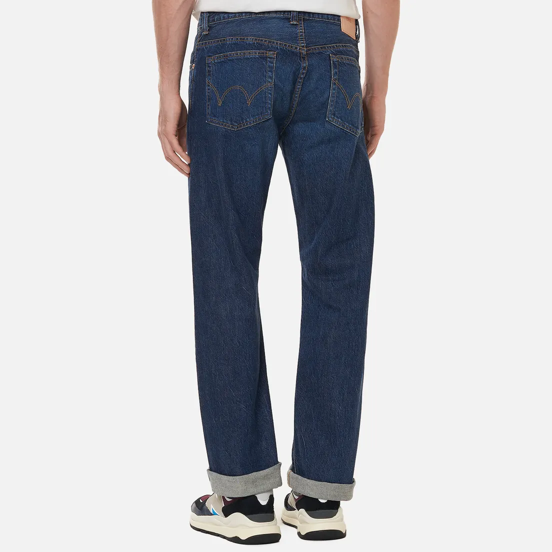Edwin Мужские джинсы Loose Straight Kaihara Indigo Blue x White Selvage 11 Oz