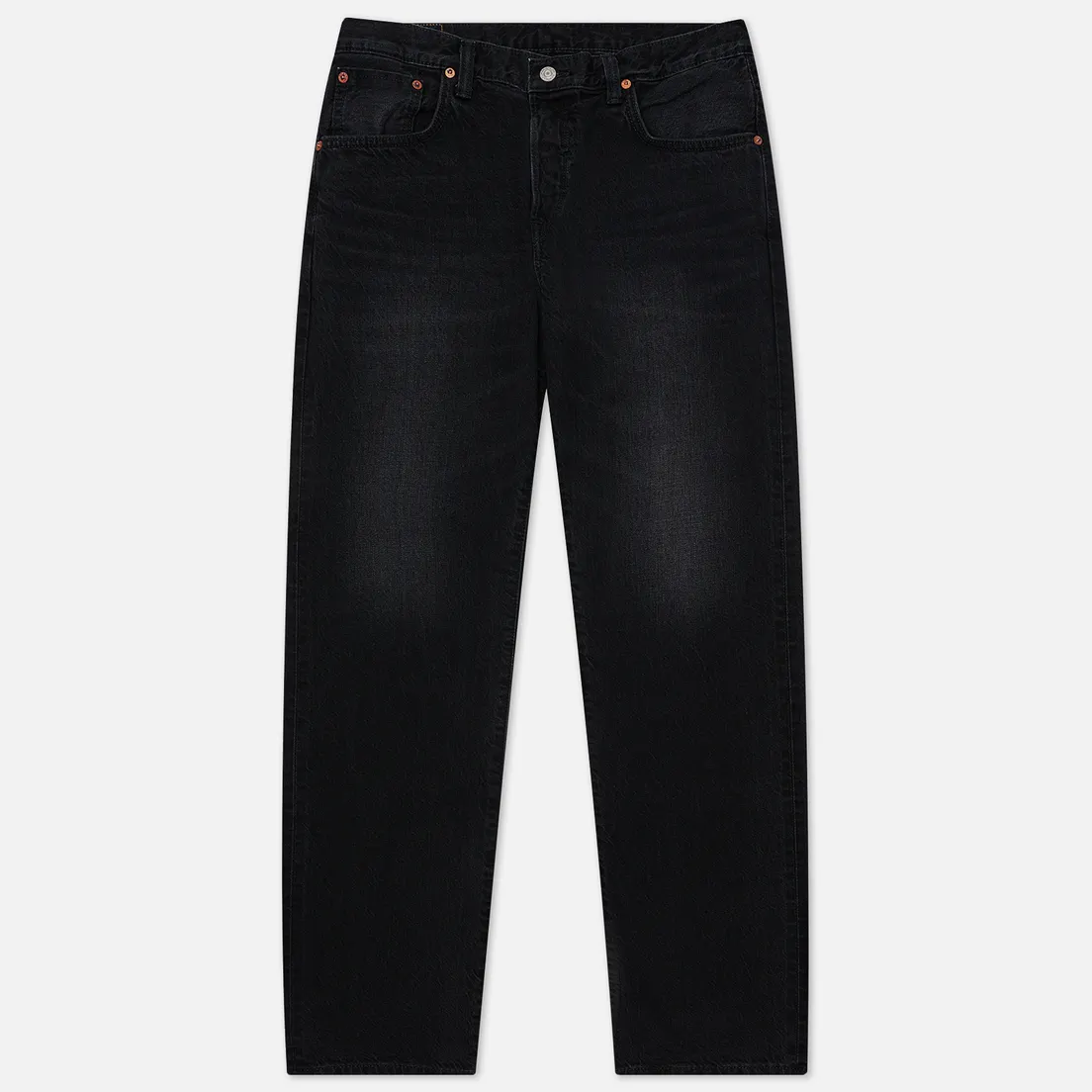 Edwin Мужские джинсы Loose Straight Kaihara Black x White Selvage 11 Oz