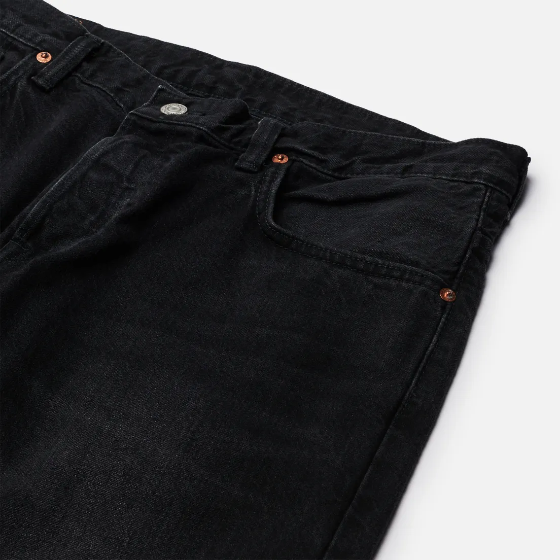 Edwin Мужские джинсы Loose Straight Kaihara Black x White Selvage 11 Oz