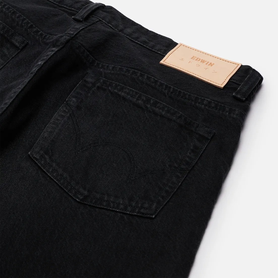 Edwin Мужские джинсы Loose Straight Kaihara Black x White Selvage 11 Oz