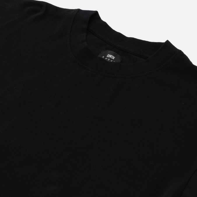 Мужская футболка Edwin, цвет чёрный, размер S I030214.89.67 Oversize Basic - фото 2