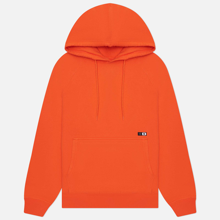 фото Мужская толстовка edwin mood hoodie, цвет оранжевый, размер s
