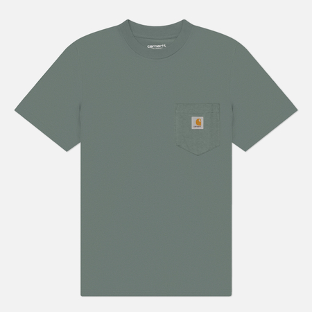 Мужская футболка Carhartt WIP Pocket Logo, цвет зелёный, размер S