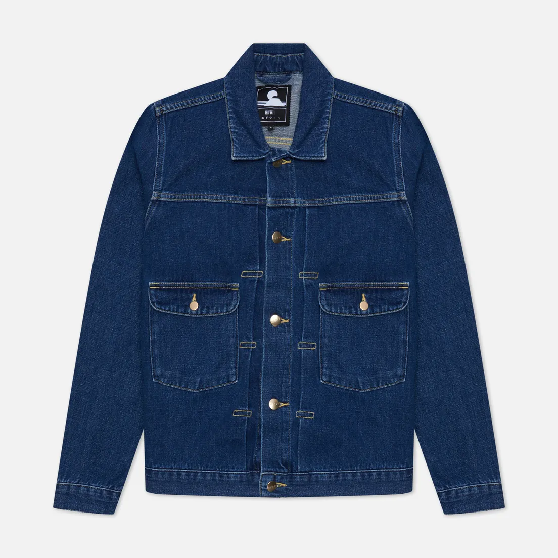 Edwin Мужская джинсовая куртка E-Classic Joaquin Blue Denim 12 Oz