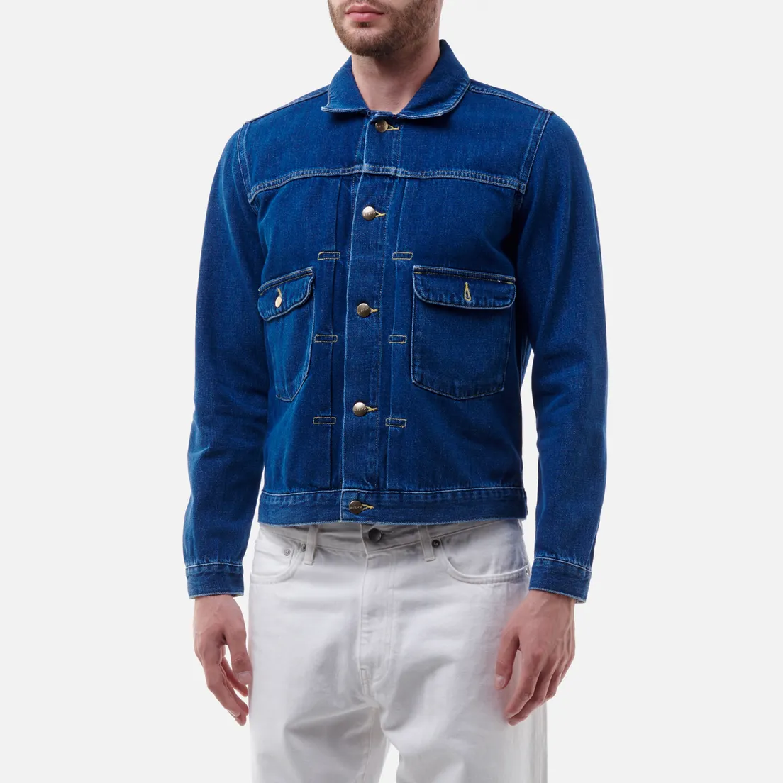 Edwin Мужская джинсовая куртка E-Classic Joaquin Blue Denim 12 Oz