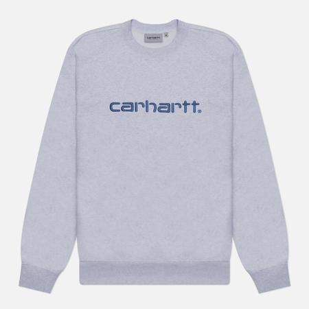 фото Мужская толстовка carhartt wip carhartt, цвет серый, размер s