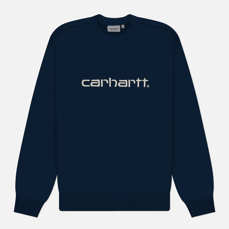 фото Мужская толстовка carhartt wip carhartt, цвет синий, размер s