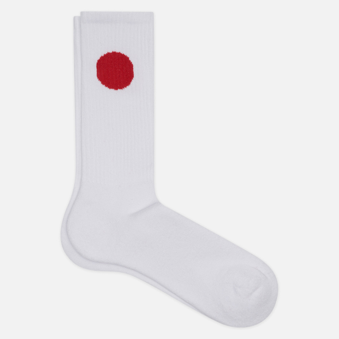 Носки Edwin, цвет белый, размер 41-46 I030554.02.00 x Democratique Socks Japanese Sun - фото 1