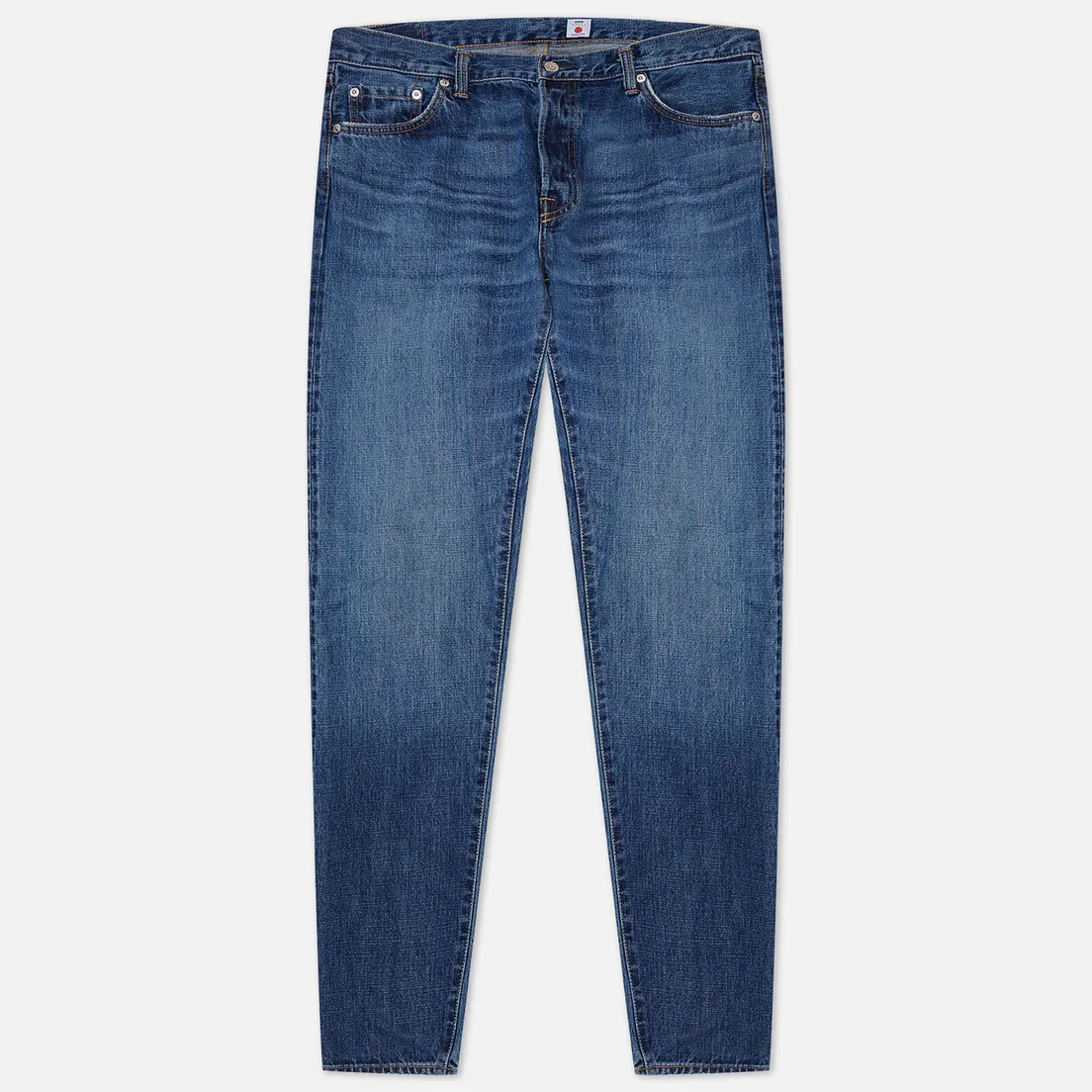 Edwin Мужские джинсы Regular Tapered Nihon Menpu Dark Pure Indigo Rainbow Selvage 13.5 Oz