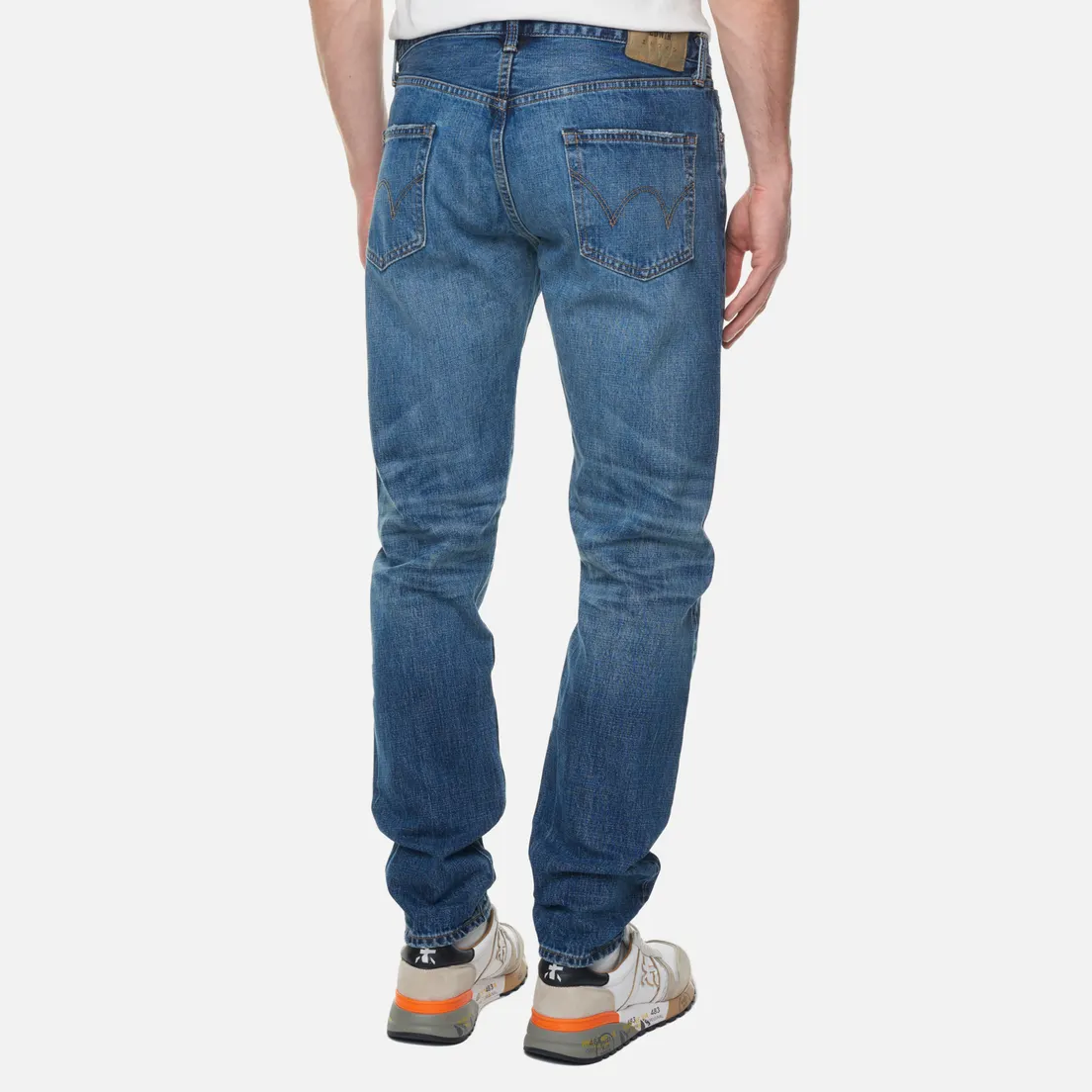 Edwin Мужские джинсы Regular Tapered Nihon Menpu Dark Pure Indigo Rainbow Selvage 13.5 Oz