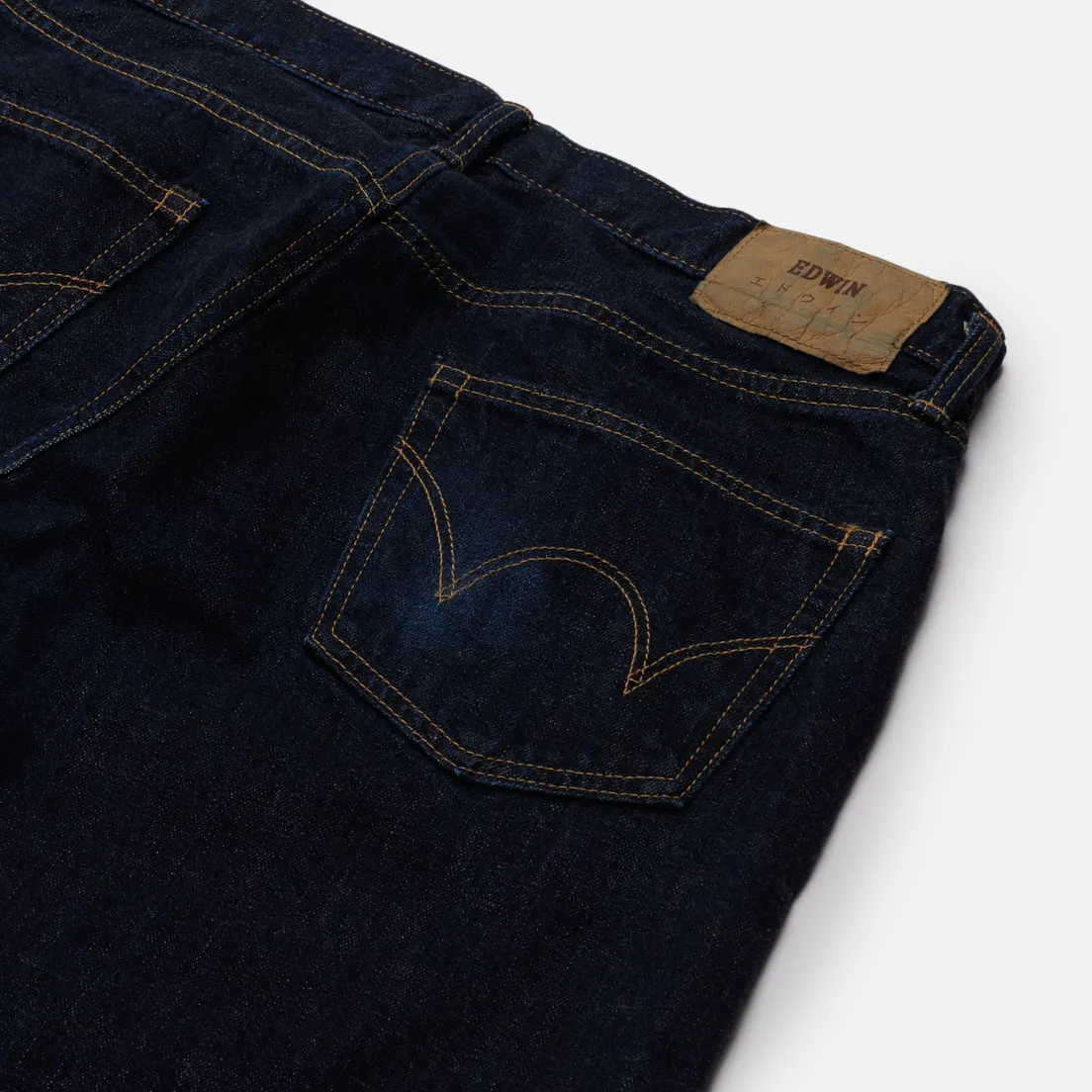 Edwin Мужские джинсы Regular Tapered Nihon Menpu Dark Pure Indigo Rainbow Selvage 13.5 Oz