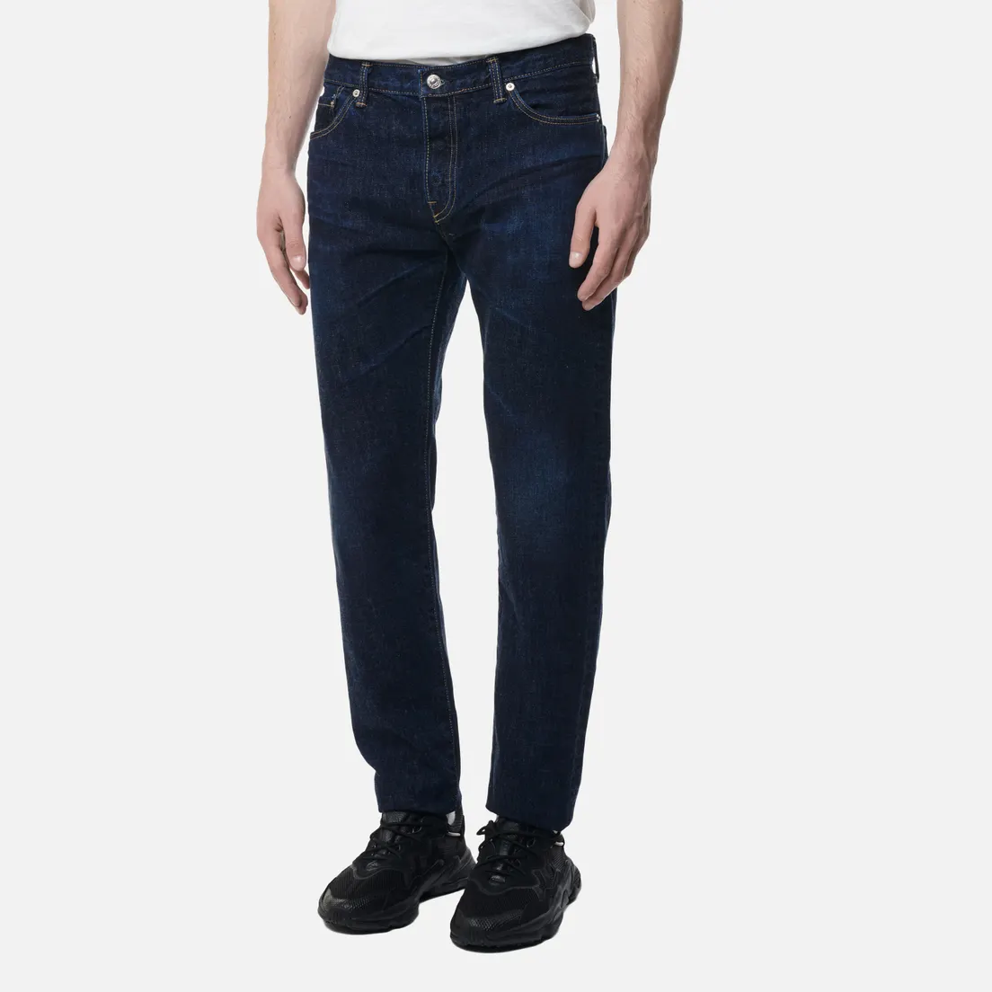 Edwin Мужские джинсы Regular Tapered Nihon Menpu Dark Pure Indigo Rainbow Selvage 13.5 Oz