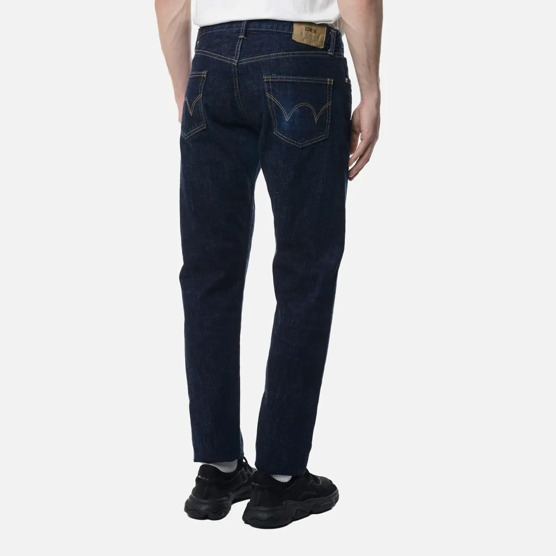 Edwin Мужские джинсы Regular Tapered Nihon Menpu Dark Pure Indigo Rainbow Selvage 13.5 Oz