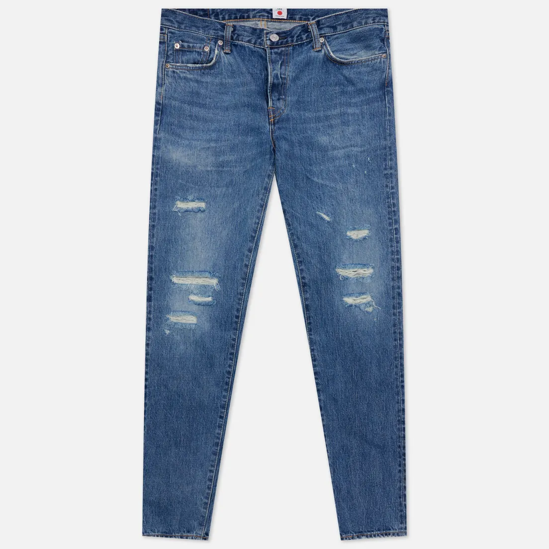 Edwin Мужские джинсы Regular Tapered Nihon Menpu Dark Pure Indigo Rainbow Selvage 13.5 Oz