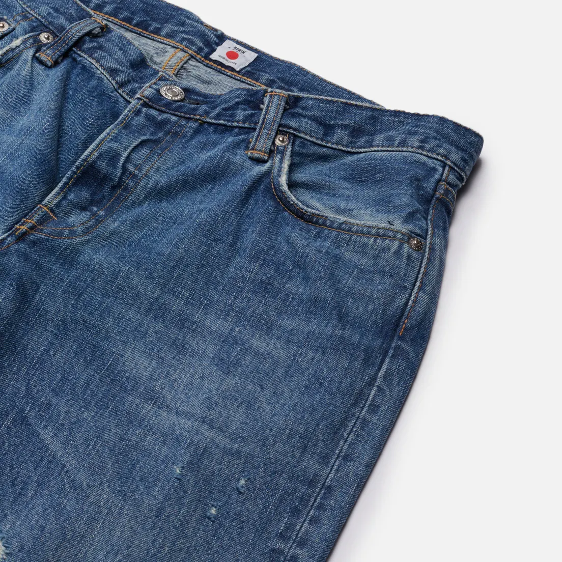 Edwin Мужские джинсы Regular Tapered Nihon Menpu Dark Pure Indigo Rainbow Selvage 13.5 Oz