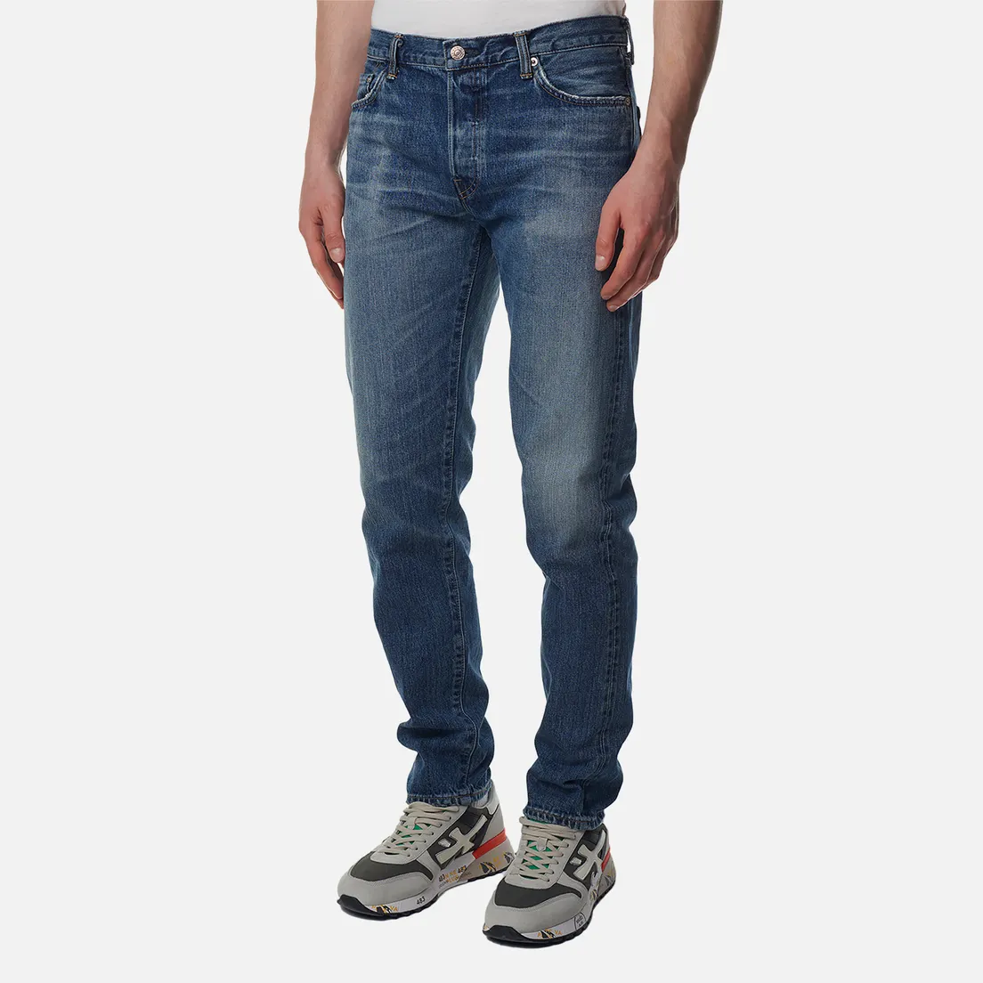 Edwin Мужские джинсы Regular Tapered Kurabo Recycle Denim Red Selvage 14 Oz