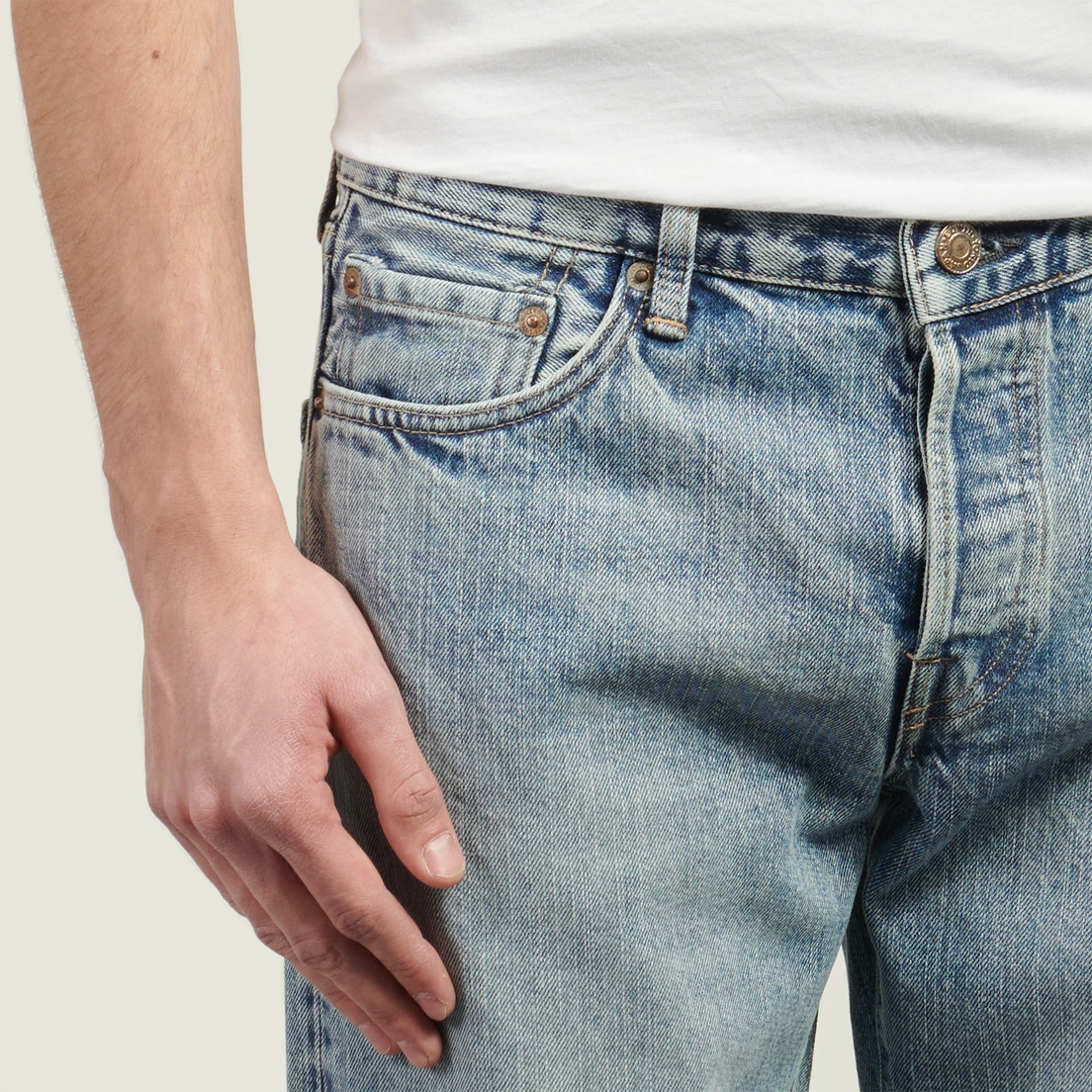 Edwin Мужские джинсы Regular Tapered Kurabo Recycle Denim Red Selvage 14 Oz