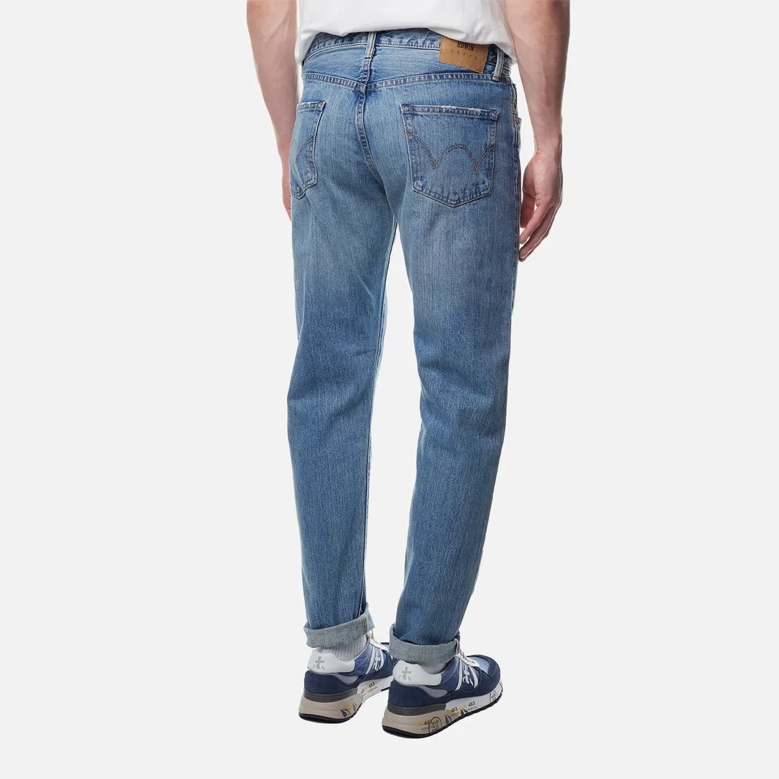 Edwin Мужские джинсы Regular Tapered Kurabo Recycle Denim Red Selvage 14 Oz