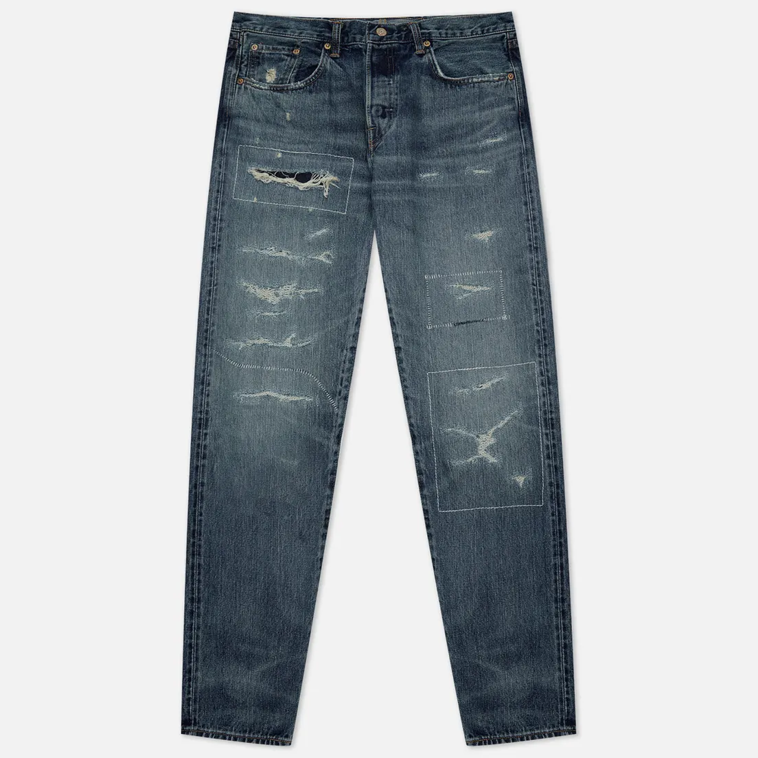 Edwin Мужские джинсы Regular Tapered Kurabo Recycle Denim Red Selvage 14 Oz