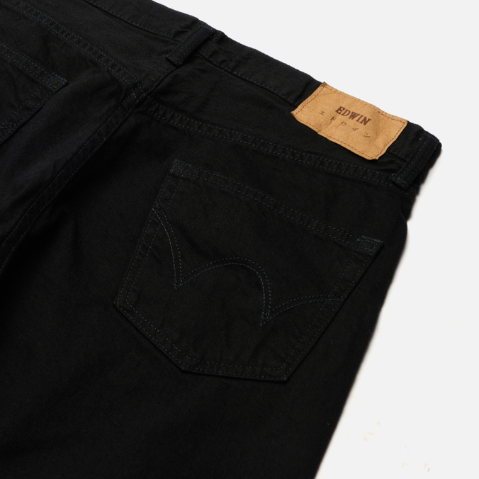 Мужские джинсы Edwin, цвет чёрный, размер 28/32 I030677.89.02 Regular Tapered Kaihara Purple x White Selvage 11oz - фото 3