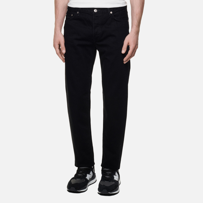 Мужские джинсы Edwin, цвет чёрный, размер 28/32 I030677.89.02 Regular Tapered Kaihara Purple x White Selvage 11oz - фото 4