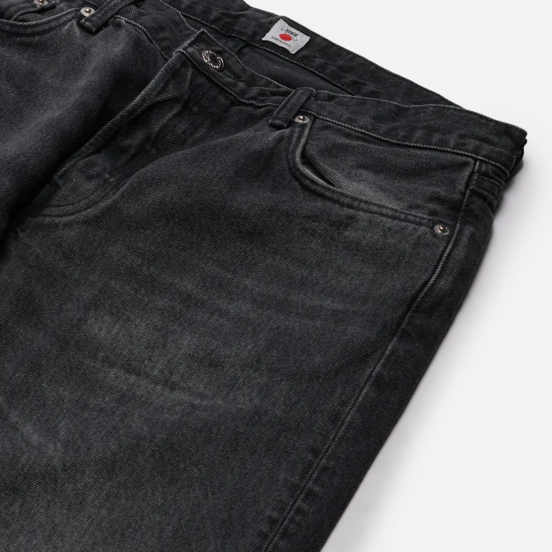 Edwin Мужские джинсы Regular Tapered Kaihara Right Hand Black Denim 13 Oz