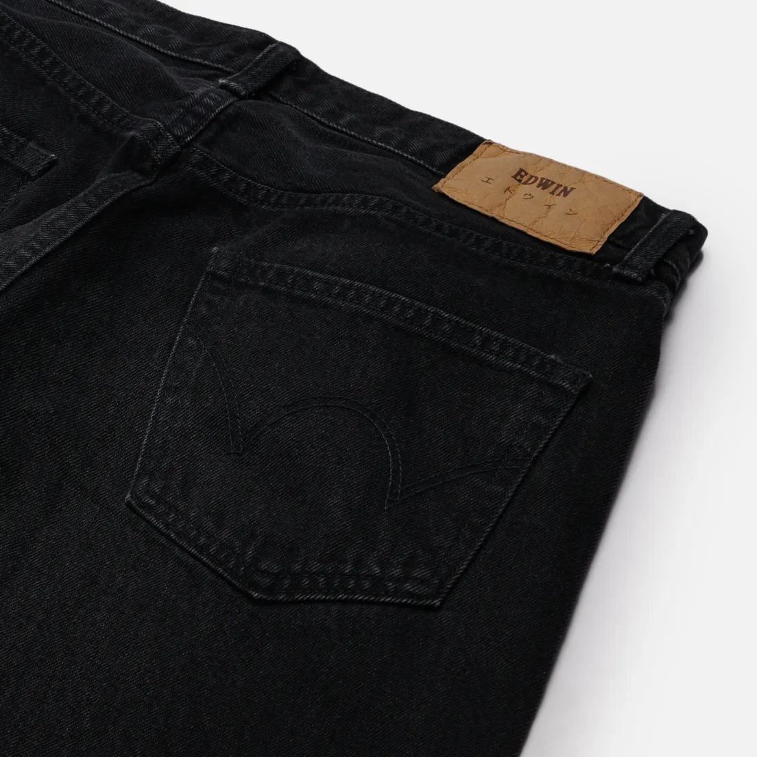 Edwin Мужские джинсы Regular Tapered Kaihara Right Hand Black Denim 13 Oz