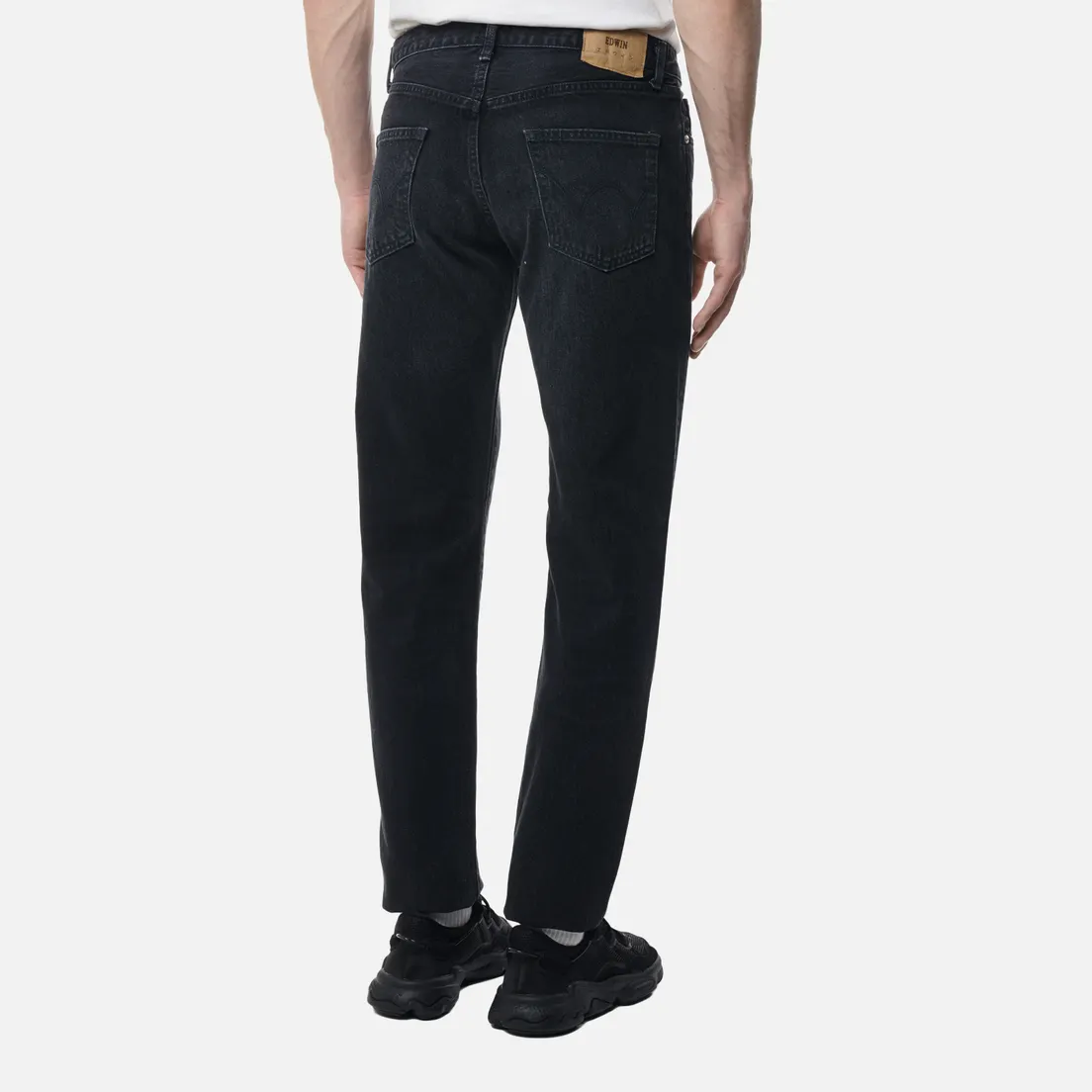 Edwin Мужские джинсы Regular Tapered Kaihara Right Hand Black Denim 13 Oz