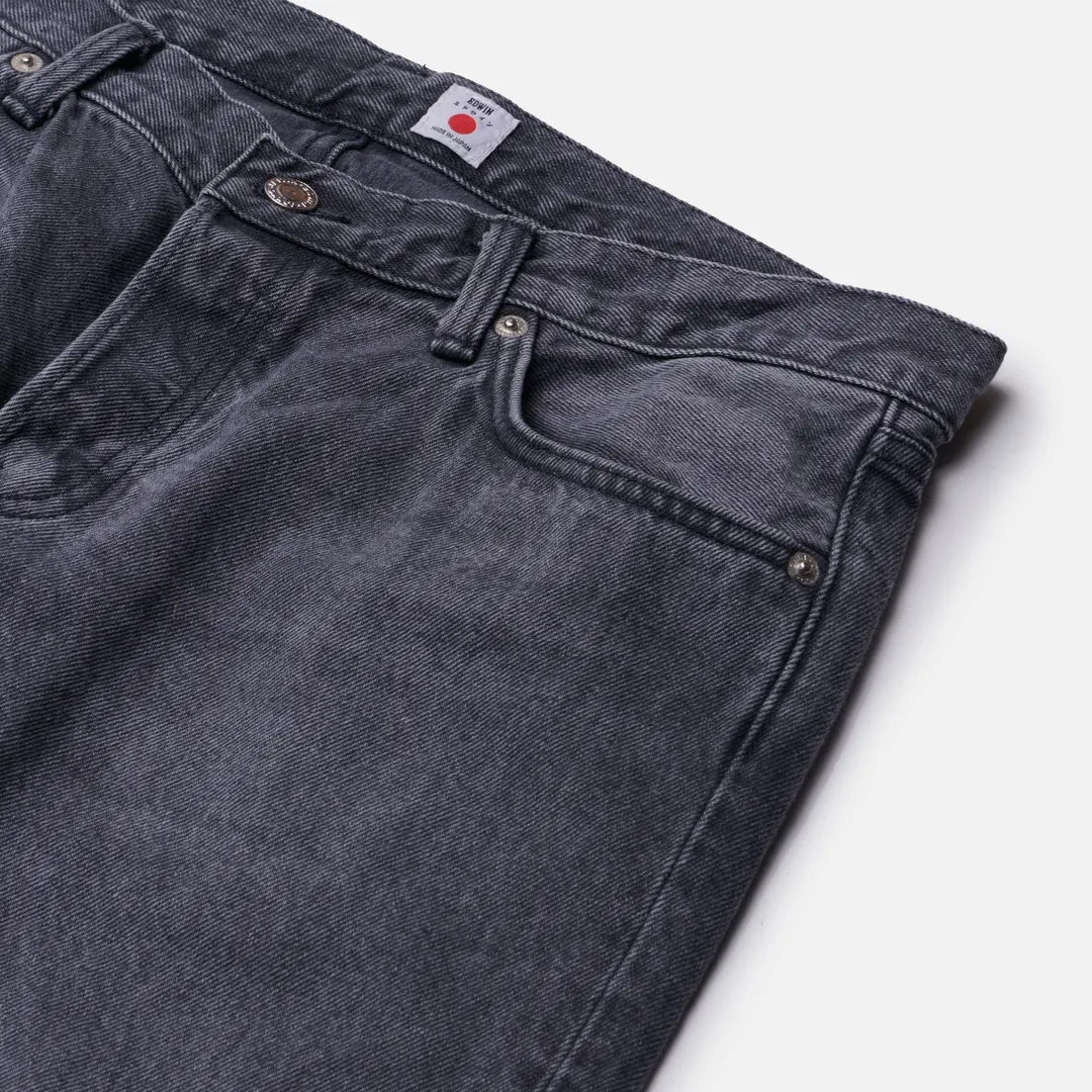 Edwin Мужские джинсы Regular Tapered Kaihara Right Hand Black Denim 13 Oz