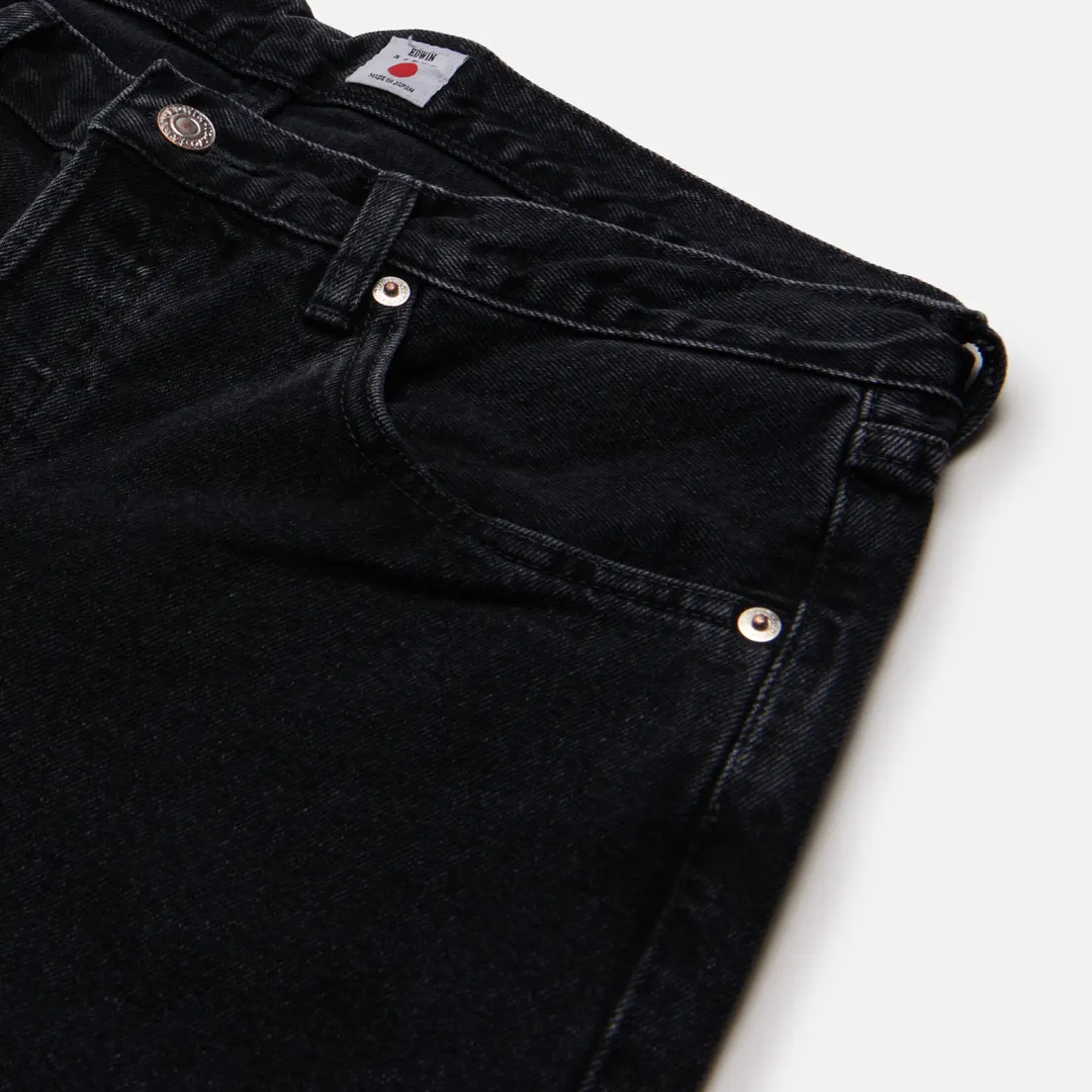 Edwin Мужские джинсы Regular Tapered Kaihara Right Hand Black Denim 13 Oz