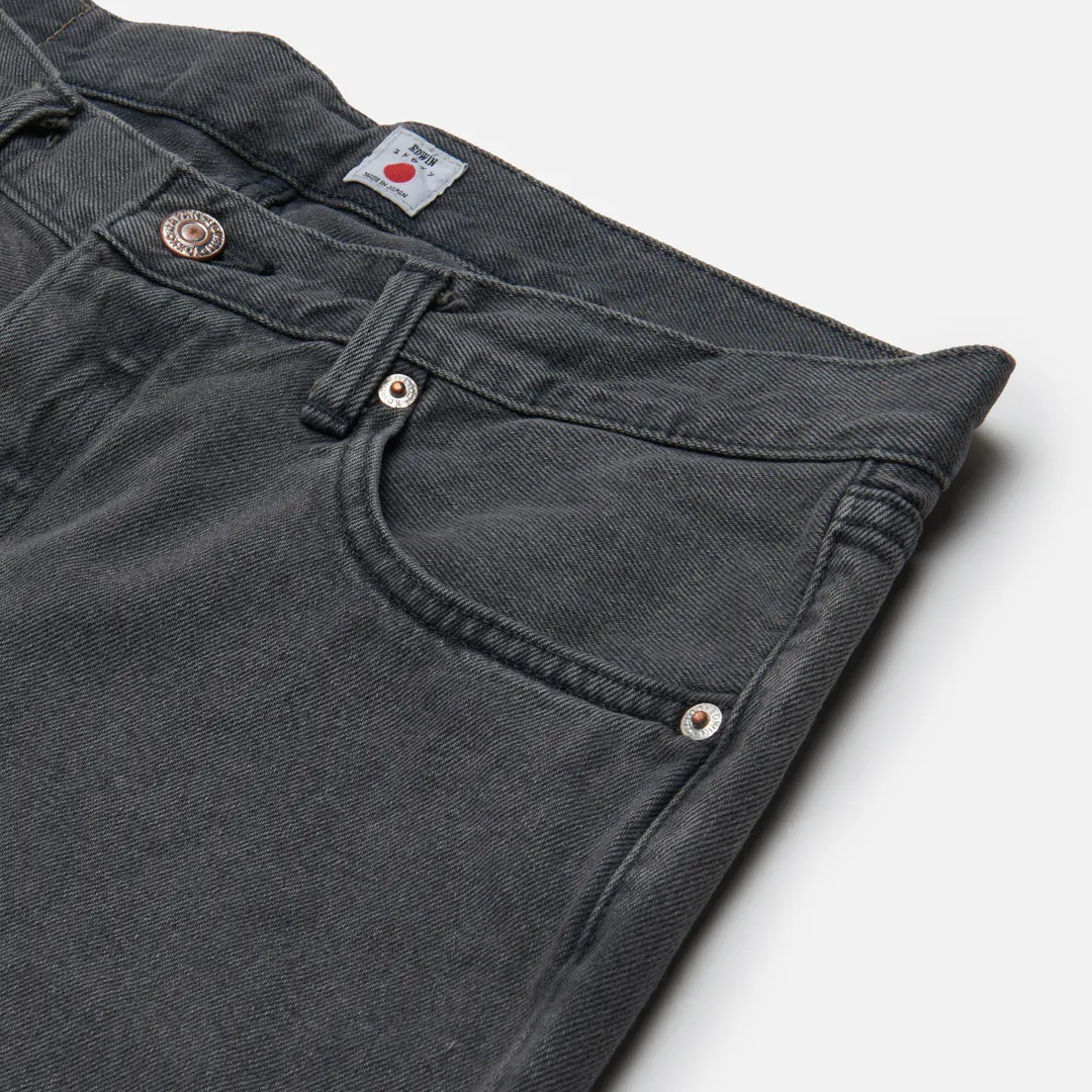 Edwin Мужские джинсы Regular Tapered Kaihara Right Hand Black Denim 13 Oz